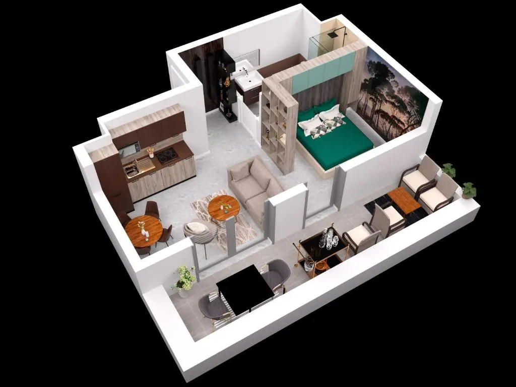 LE ST-EXUPERY - Studio de standing - Vue mer - Terrasse - Parking privé - A 150 m de la Plage