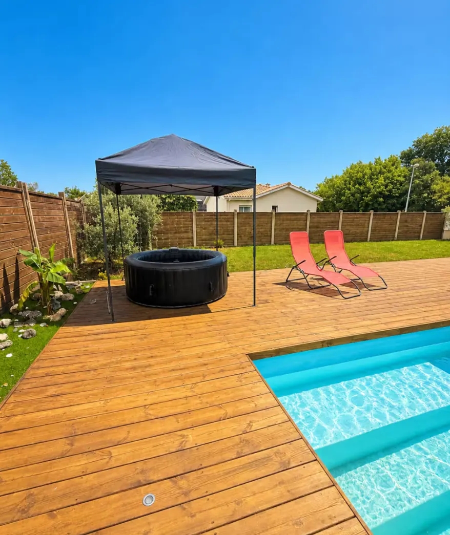 Agreable maison entre bordeaux et le bassin avec option jacuzzi