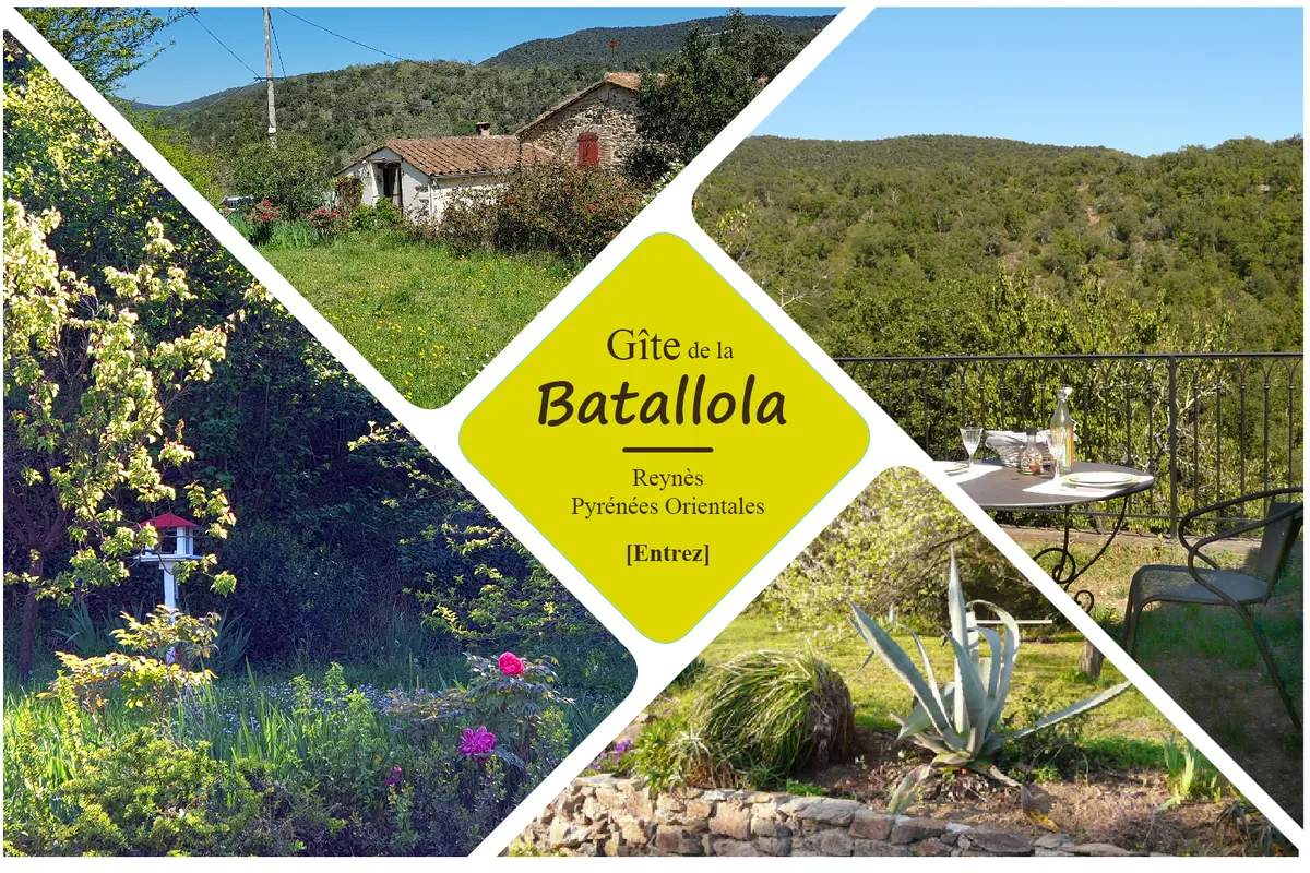 Mas de charme pour 2 avec terrasses et jardin près de Céret- La Batallola