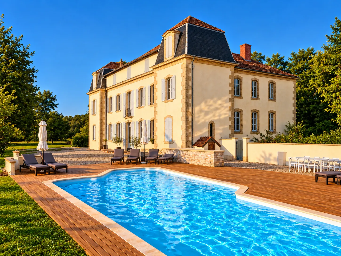 Château de la Coutère – 400 ans d'histoire, piscine privée et cascades