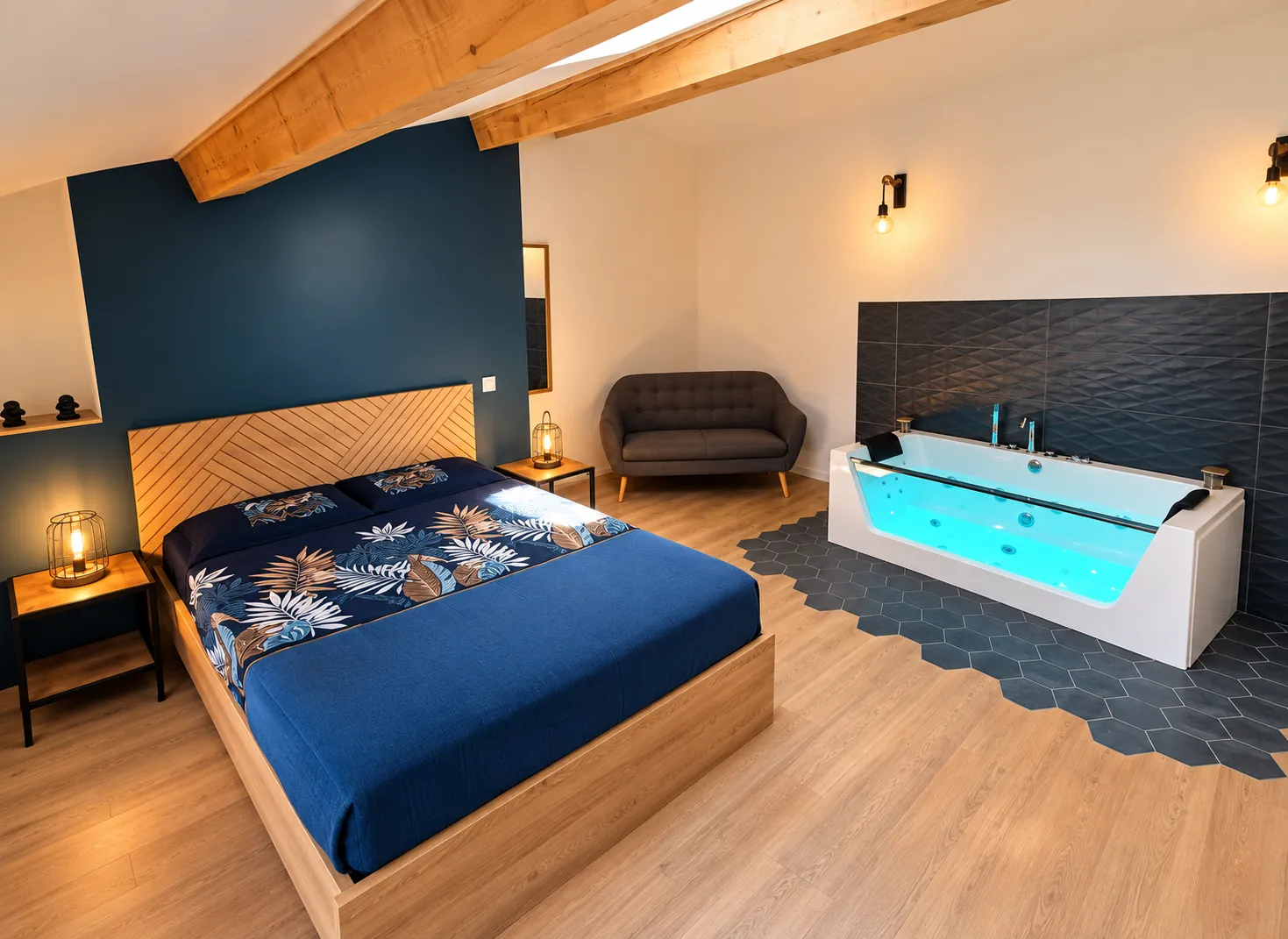 Nid Romantique avec Sauna & Balnéo Privés