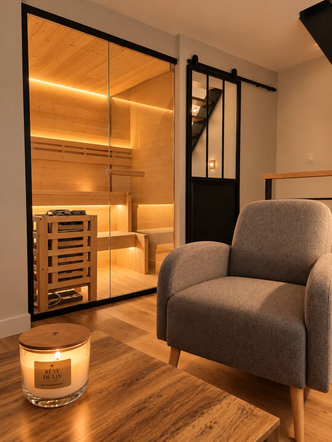 Nid Romantique avec Sauna & Balnéo Privés